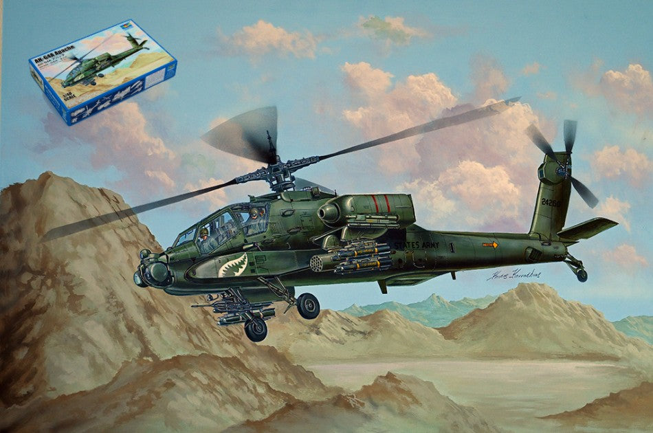 ELICOTTERO AH-64A APACHE KIT 1:48 - Trumpeter - TP05838