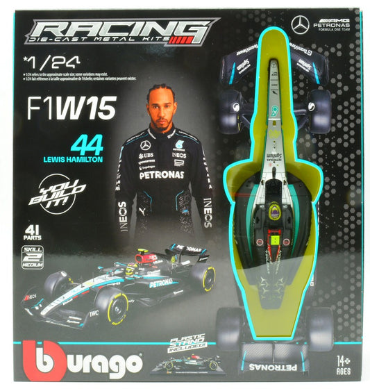 MERCEDES W15 N.44 LEWIS HAMILTON 2024 KIT 1:24 - Burago - BU28513