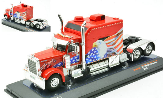 PETERBILT 379 CUSTOM 2002 RED/DECALS 1:64 - Ixo Model - 64TR016A