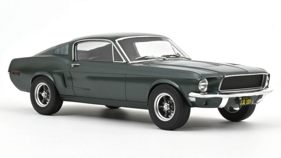 FORD MUSTANG FASTBACK 1968 SATIN GREEN METALLIC REPRODUCTION 1:12 - Norev - NV122702R