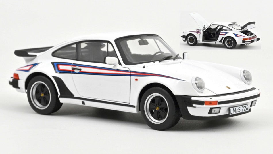PORSCHE 911 TURBO 3.3 1980 WHITE 1:18 - Norev - NV187668