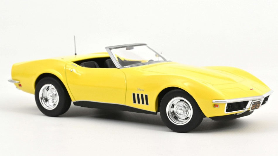 CHEVROLET CORVETTE CONVERTIBLE 1969 DAYTONA YELLOW 1:18 - Norev - NV189039