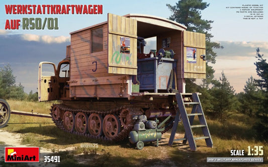 WERKSTATTKRAFTWAGEN Auf RSO/01 KIT 1:35 - Miniart - MIN35491