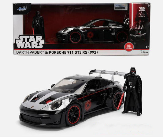 PORSCHE 911 STAR WARS DARTH VADER BLACK 1:24 - Jada Toys - JADA36477