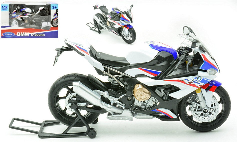 BMW S1000rr WHITE 1:12 - Welly - WE62207W