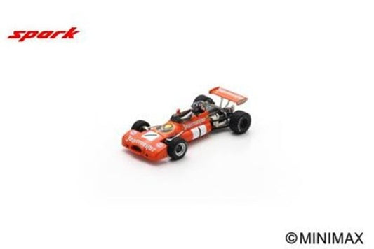BRABHAM BT36 N°1 Trophée d'Allemagne 1972 Graham Hill 1:43 - Spark - F2047