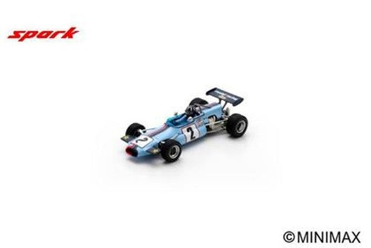 BRABHAM BT36 N°2 Vainqueur Thruxton 1971 Graham Hill 1:43 - Spark - F2046