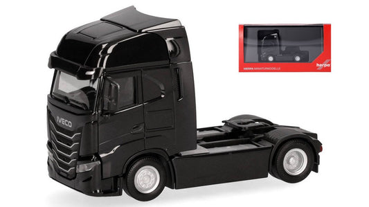 IVECO S-WAY (MY24) MOTRICE 2 ASSI NERO 1:87 - Herpa - HE319461