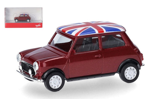 MINI MAYFAIR 2 PORTE HNIGHTFIRE RED METALLIC 1:87 - Herpa - HE431149
