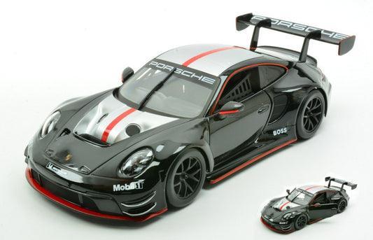 PORSCHE 911 GT3 R 2023 BLACK/SILVER 1:24 - Burago - BU28048