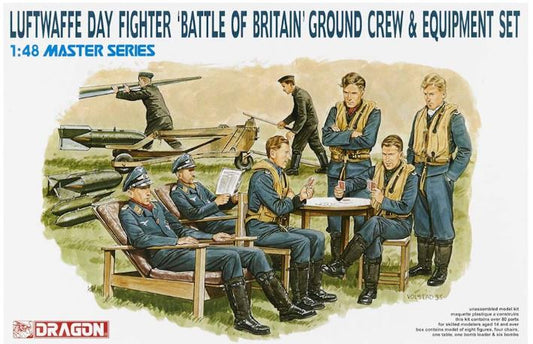 LUFTWAFFE DAY FIGHTER BATTLE OF BRITAIN GROUND CREW SET KIT 1:48 - Dragon - D5532