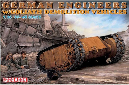 GERMAN ENGINEERS W/GOLIATH DEMOLITION VEHICLES KIT 1:35 - Dragon - D6103