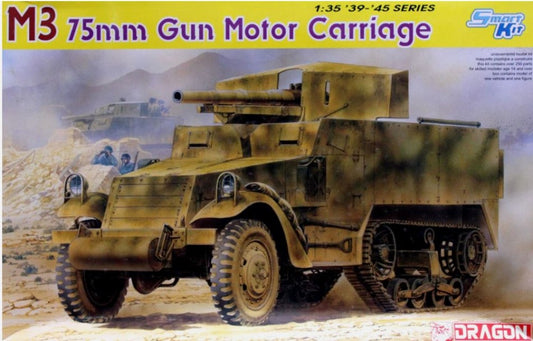 M3 75 mm GUN MOTOR CARRIAGE SMART KIT 1:35 - Dragon - D6467