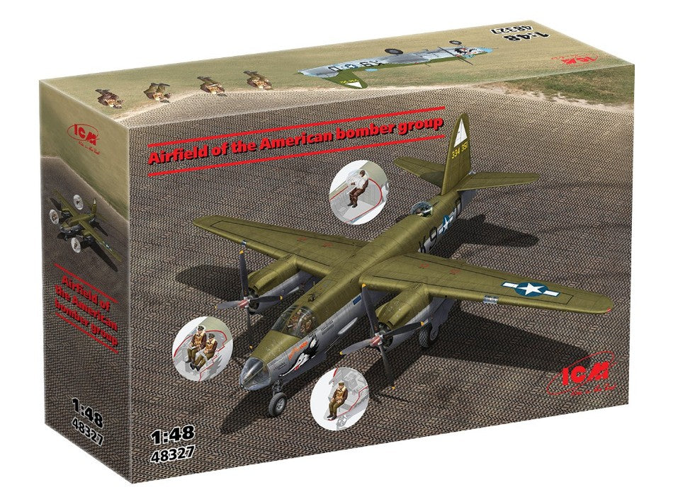 AIRFIELD OF THE AMERICAN BOMBER GROUP KIT 1:48 - ICM - ICM48327