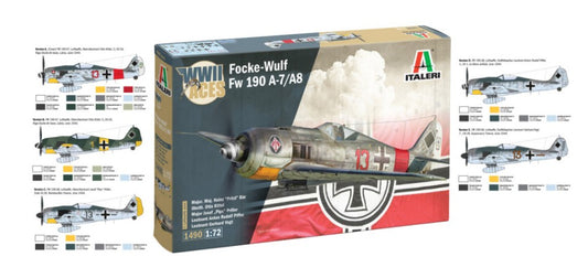 FOCKE WULF 190 A-7/A-8 ACES KIT 1:72 - Italeri - IT1490