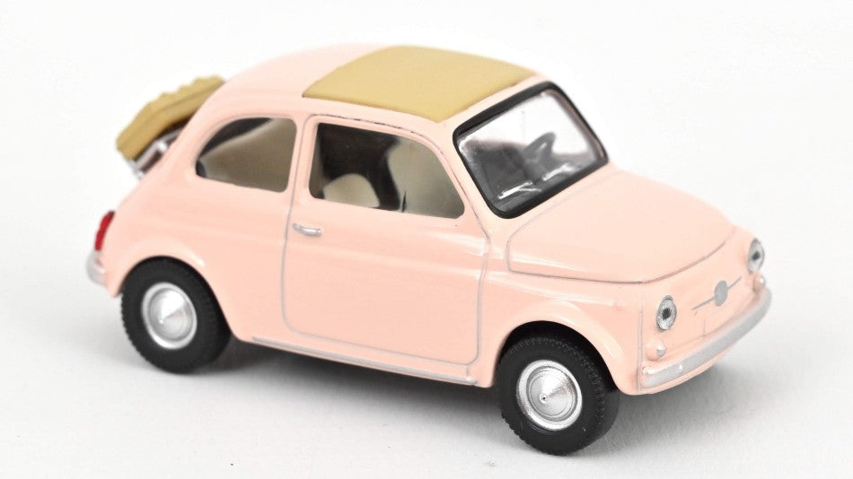 FIAT 500 F 1965 PASTEL PINK JET CAR 1:43 - Norev - NV771205