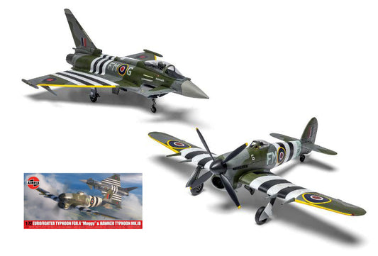 TWIN PACK - EUROFIGHTER TYPHOON FGR.4 (FMOG) + HAWKER TYPHOON KIT 1:72 - Airfix - A40001