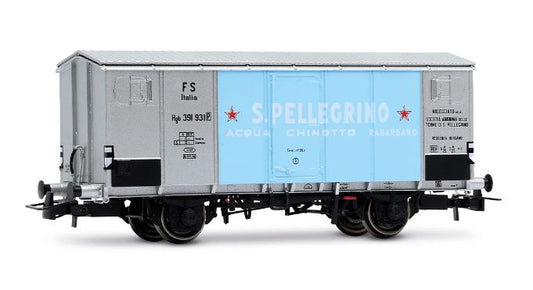 FS 2 AXLE REFRIGERATED WAGON "SAN PELLEGRINO" EP.III 1:87 - Rivarossi - HR6712