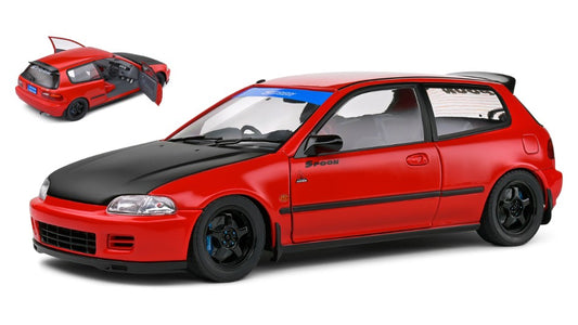 HONDA CIVIC (EG6) SPOON VERSION 1991 RED 1:18 - Solido - SL1810403
