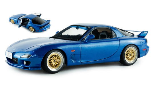 MAZDA RX7 FD3S INNOCENT BLUE MICA 1999 1:18 - Solido - SL1810611