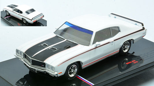 BUICK GSX 1970 WHITE/BLACK 1:43 - Ixo Model - U43RDC010