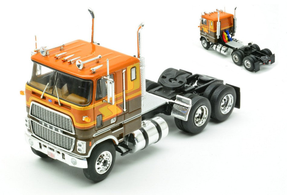 FORD COE 9000 1976 BROWN/BRONZE 1:64 - Ixo Model - U64TR009