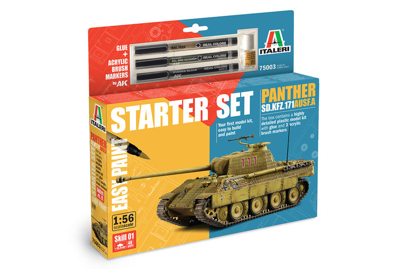 PANTHER Sd.Kfz.171 Ausf.A MODEL SET KIT 1:56 - Italeri - IT75003