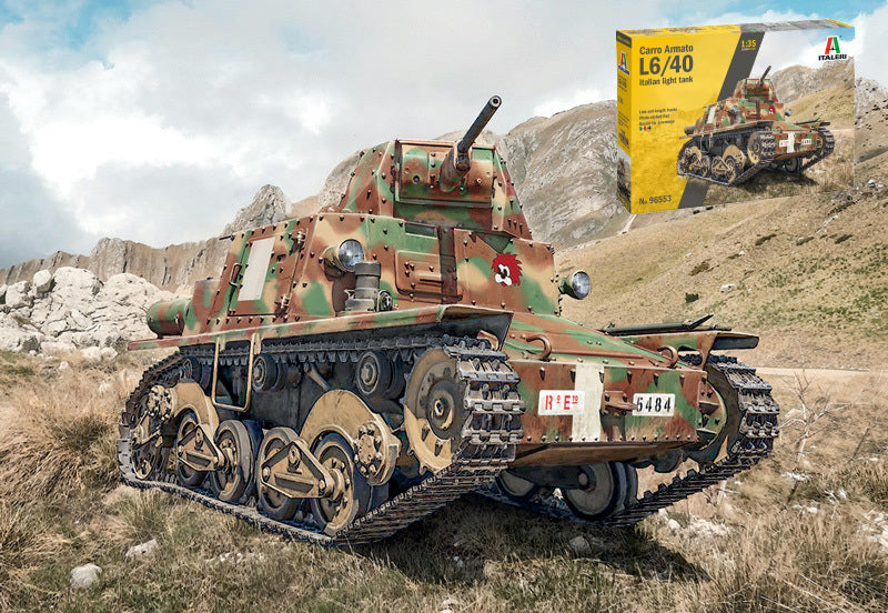 CARRO ARMATO L6/40 ITALIAN LIGHT TANK KIT 1:35 - Italeri - IT96553