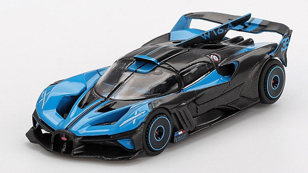 BUGATTI BOLIDE
PRESENTATION BLACK AND BLUE 2024 1:64 - Mini GT - MGT01063
