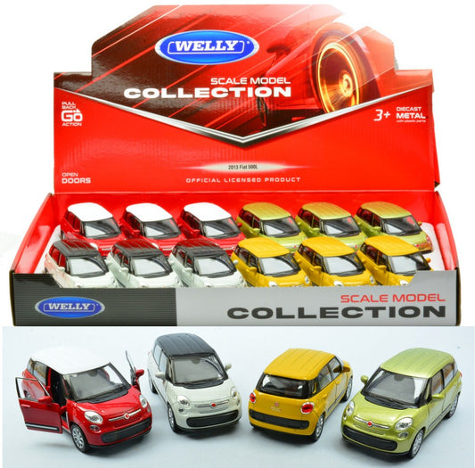 FIAT 500L 2013 COL.ASS.cm 10 - Welly - WE18372