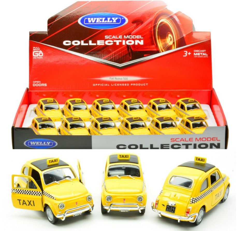 FIAT 500 TAXI cm 10 - Welly - WE18407