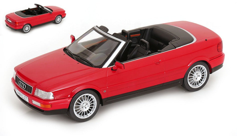 AUDI CABRIOLET 1991 RED 1:18 - ModelCarGroup - MCG181224