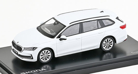 SKODA SUPERB IV COMBI 2023 WHITE 1:43 - Abrex - AB047EP