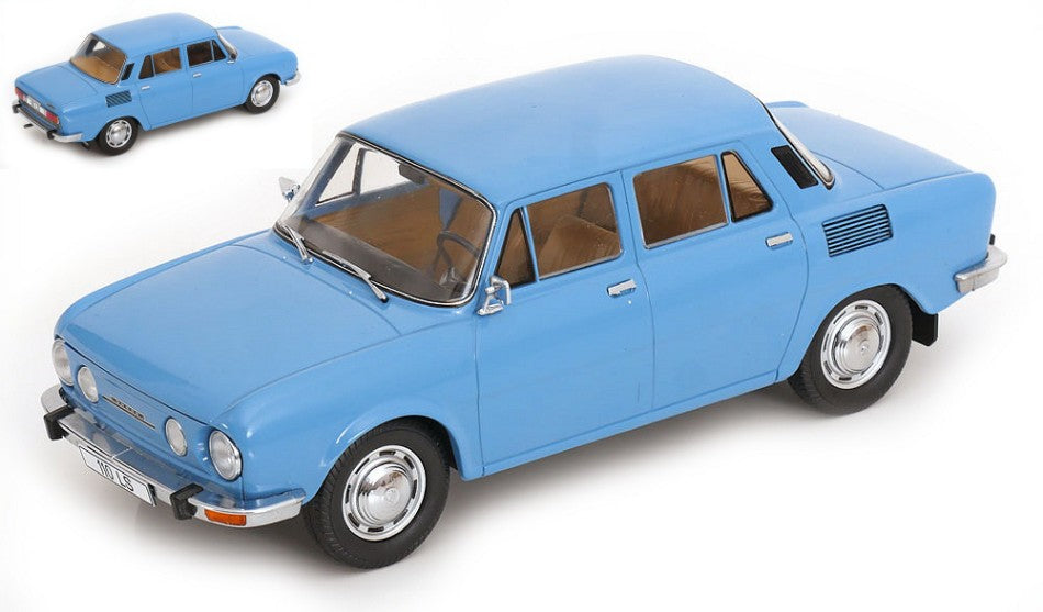 SKODA 100 1969 LIGHT BLUE 1:18 - ModelCarGroup - MCG18782