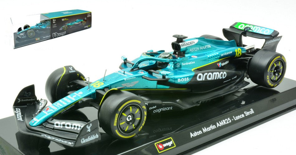 ASTON MARTIN AMR 25 N.18 2025 LANCE STROLL SIGNATURE 1:24 - Burago - BU28070S