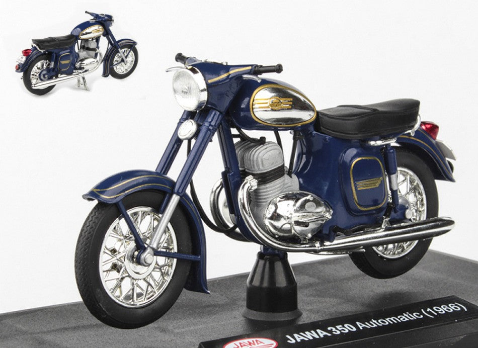 MOTO JAWA 350 AUTOMATIC 1966 BLUE 1:18 - Abrex - ABM002D