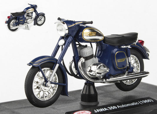 MOTO JAWA 350 AUTOMATIC 1966 BLUE 1:18 - Abrex - ABM002D
