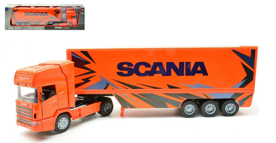 SCANIA R124/400 CONTAINER 1:32 - New Ray - NY11753C