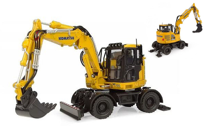 ESCAVATORE A RUOTE KOMATSU PW138-MR11 1:32 - Universal Hobbies - UH8190