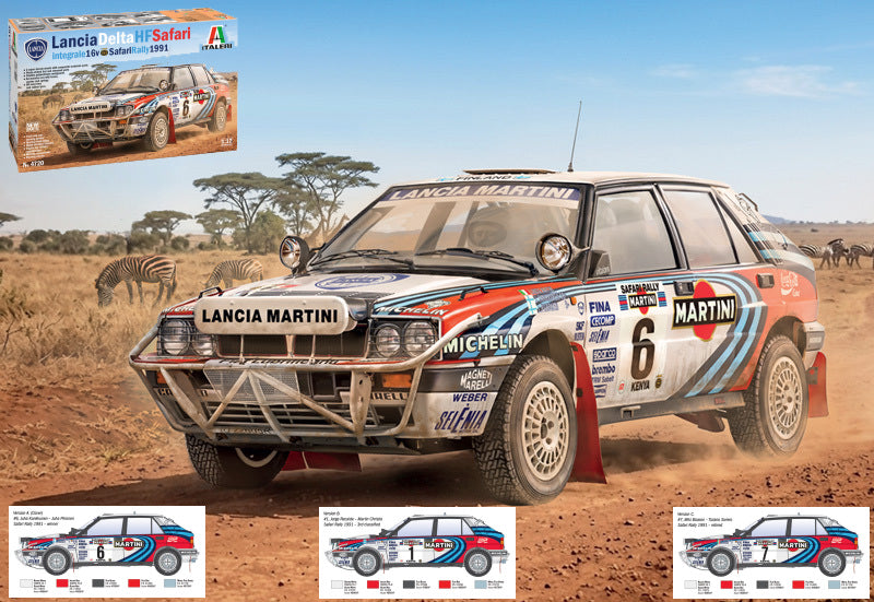 LANCIA DELTA HF INTEGRALE 16V SAFARI RALLY 1991 KIT 1:12 - Italeri - IT4720