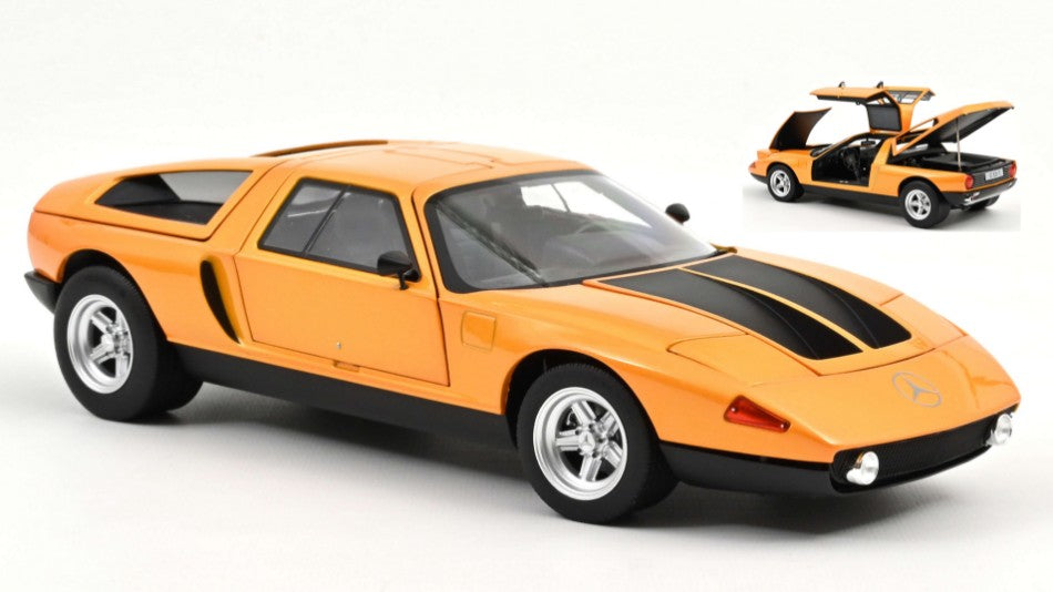 MERCEDES C111/II 1970 WHITE AUTUMN METALLIC 1:18 Reproduction - Norev - NV183050R