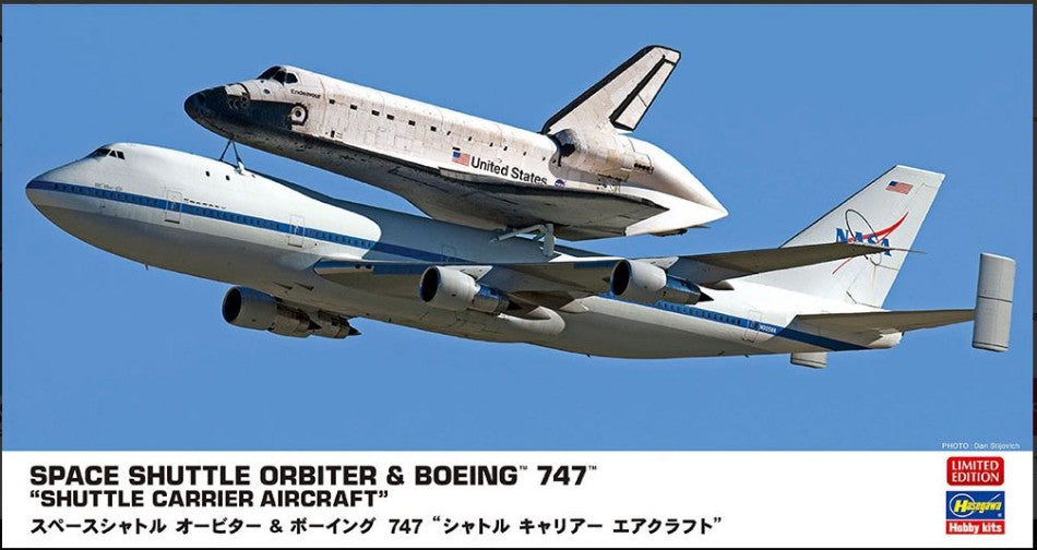 SPACE SHUTTLE ORBITER & BOEING 747 "SHUTTLE CARRIER AIRCRAFT" KIT 1:200 - Hasegawa - HA10844