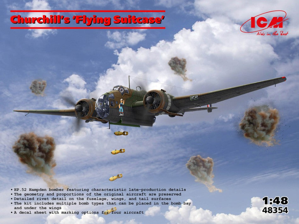 CHURCHILL'S FLYING SUITCASE KIT 1:48 - ICM - ICM48354
