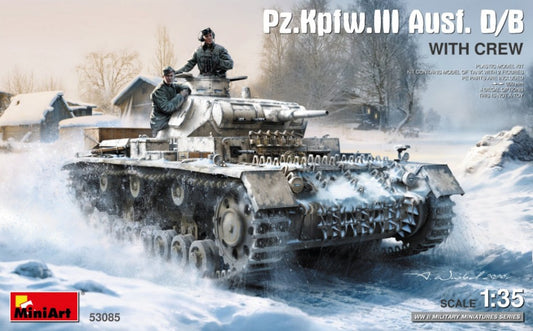 Pz.Kpfw.III Ausf. D/B WITH CREW KIT 1:35 - Miniart - MIN53085