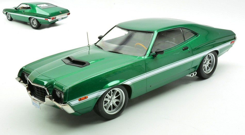 FORD GRAN TORINO SPORT 1972 GREEN 1:18 - Ixo Model - 18CMC264