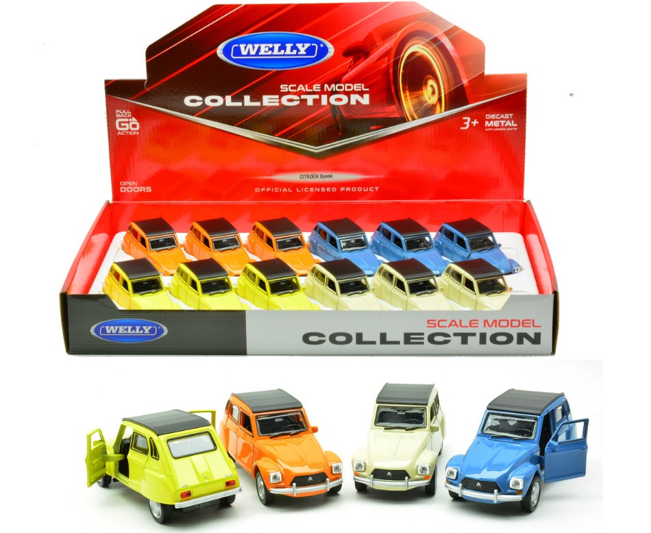 CITROEN DYANE SOFT TOP COL. ASS. cm 10 - Welly - WE18401