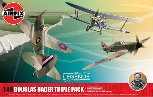 LEGENDS DOUGLAS BADER TRIPLE PACK KIT 1:48 - Airfix - A40101