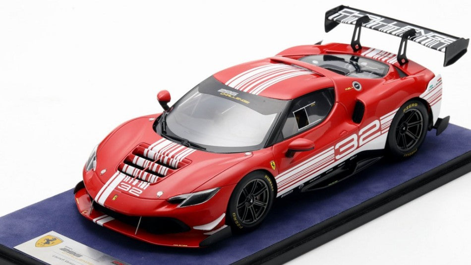 FERRARI 296 CHALLENGE RED 1:18 - Looksmart - LS18RC027