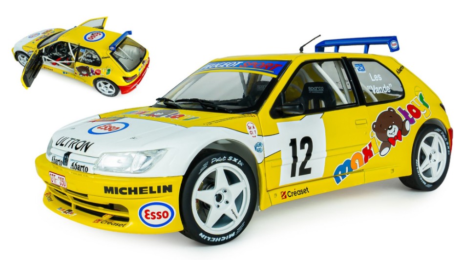 PEUGEOT 306 MAXI N.12 RALLY DU CONDROZ 1997VANDEWAUVER-VANDERSCHUREN1:18 - Solido - SL1808311