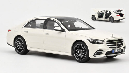 MERCEDES S-CLASS AMG-LINE 2021 WHITE 1:18 - Norev - NV183807